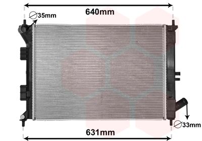 VAN WEZEL Radiaator,mootorijahutus 82002335